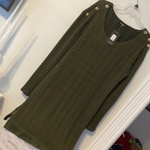 Olive green dress
